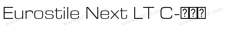 Eurostile Next LT C字体转换